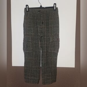 GYMBOREE - Kids Plaid Tweed Cargo Jogger Pants (NWT)